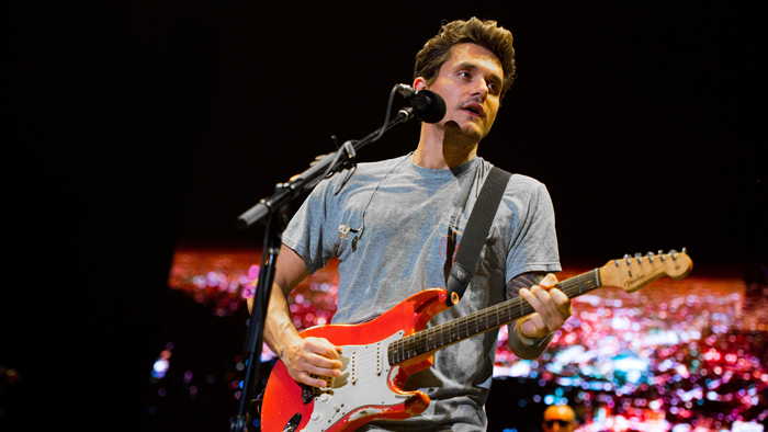 John Mayer playing guitar