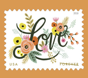 Love stamp artwork