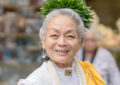 Woman wearing headress