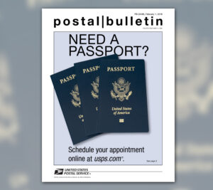 Postal Bulletin passports cover