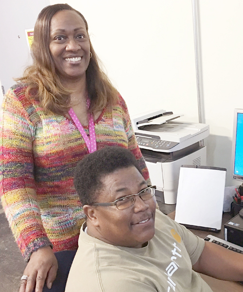 Mail Recovery Supervisor Lawana Smith and Mail Recovery Clerk Calvin White