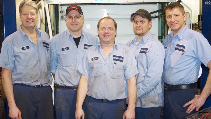 The Binghamton, NY, Vehicle Maintenance Facility team