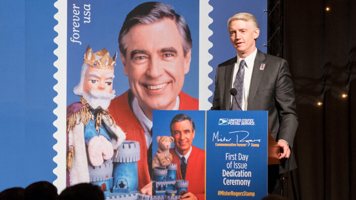 Mister Rogers stamp dedication