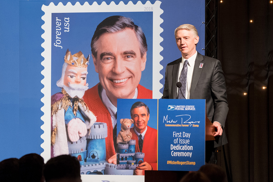 Mister Rogers stamp dedication