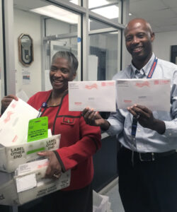 Charlotte, NC, distribution operations managers Crystal Hutchins-Jones and Jeff McClure