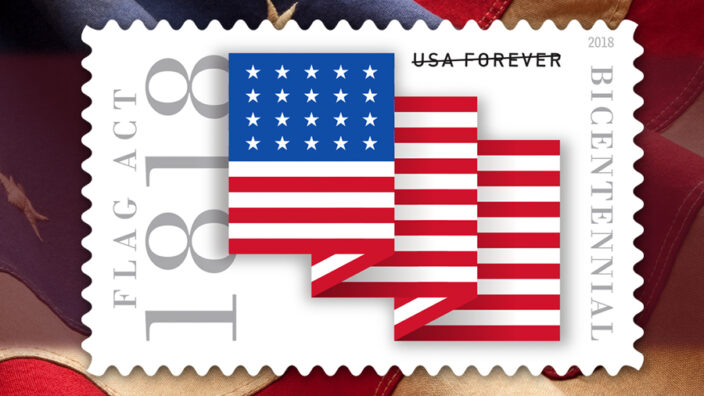 Flag Act of 1818 stamp