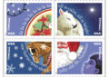 Stamps showing holiday images