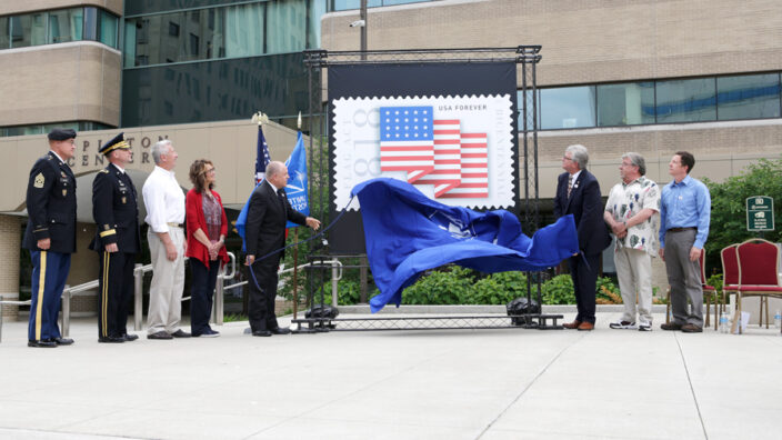 Flag Act of 1818 stamp unveil