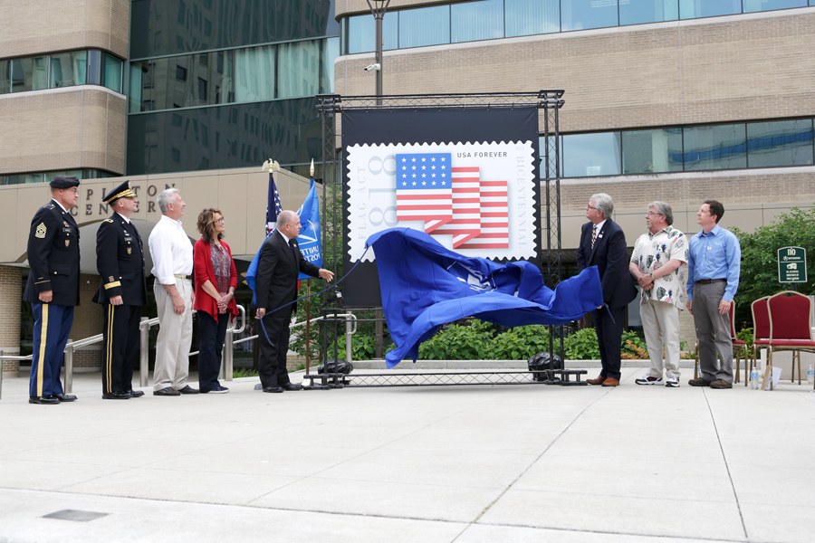 Flag Act of 1818 stamp unveil