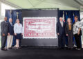 The stamp artwork is unveiled