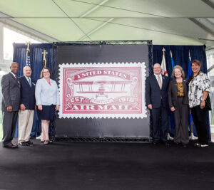 The stamp artwork is unveiled