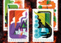 The four Dragons stamps