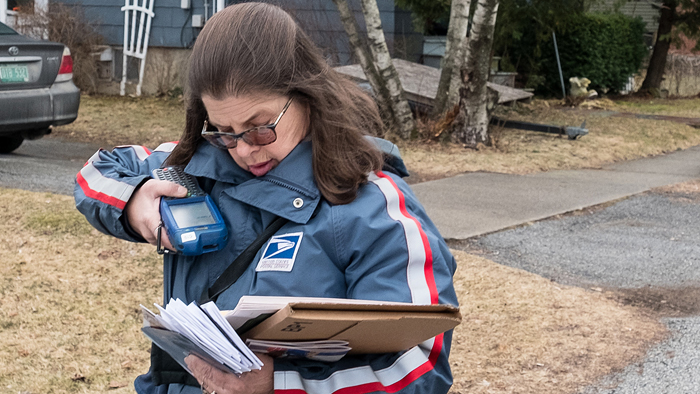 Letter carrier with mail