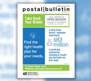 Postal Bulletin cover showing open season information
