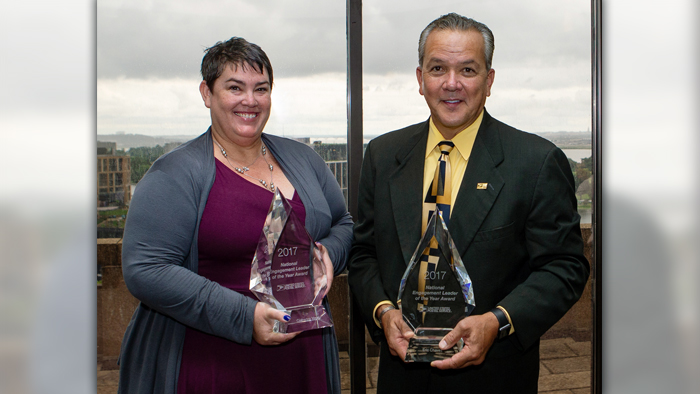 USPS National Engagement Leader of the Year Award winners in 2018