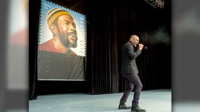 Singer Kenny Lattimore performs Marvin Gaye’s hit song “Got to Give It Up”