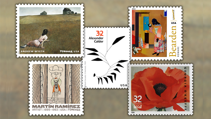 Artwork that has been featured on stamps