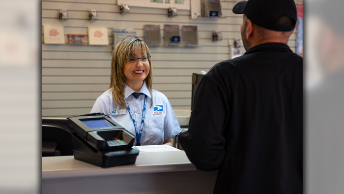 USPS Retail Associate Maria Medina