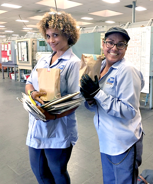USPS letter carriers promote the Sierra Coastal Districts wellness program
