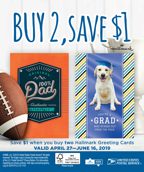 USPS greeting card discounts promo