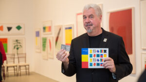 Jack Shear with Ellsworth Kelly stamps