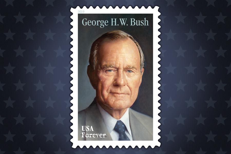George H.W. Bush stamp