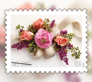 Stamp showing corsage