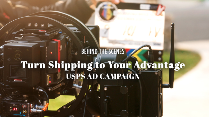 A video camera under the words Turn Shipping to Your Advantage