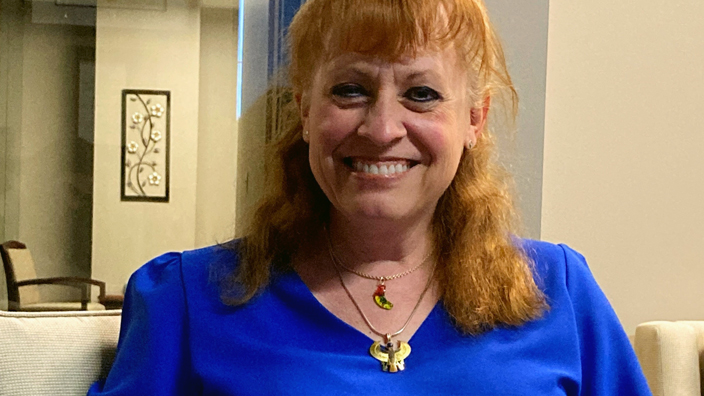 Susan Wozniak, administrator for the USPS Employee Assistance Program, in her office in Aurora, CO.