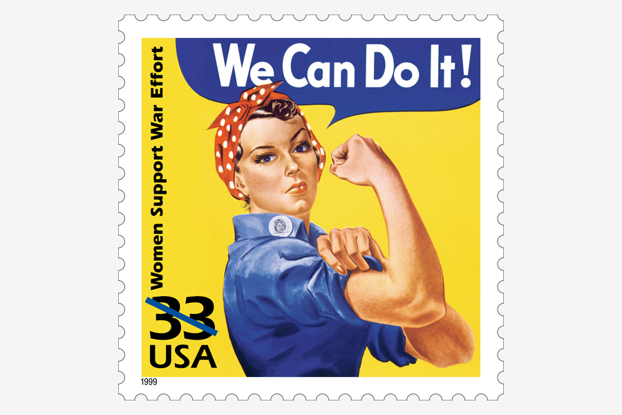 The USPS Rose the Riveter stamp