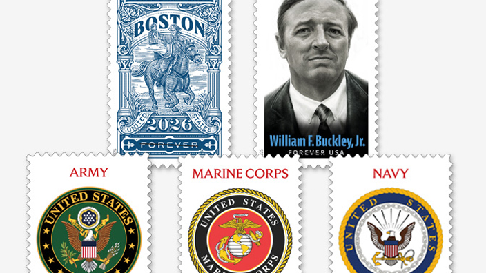 A collage of postage stamps