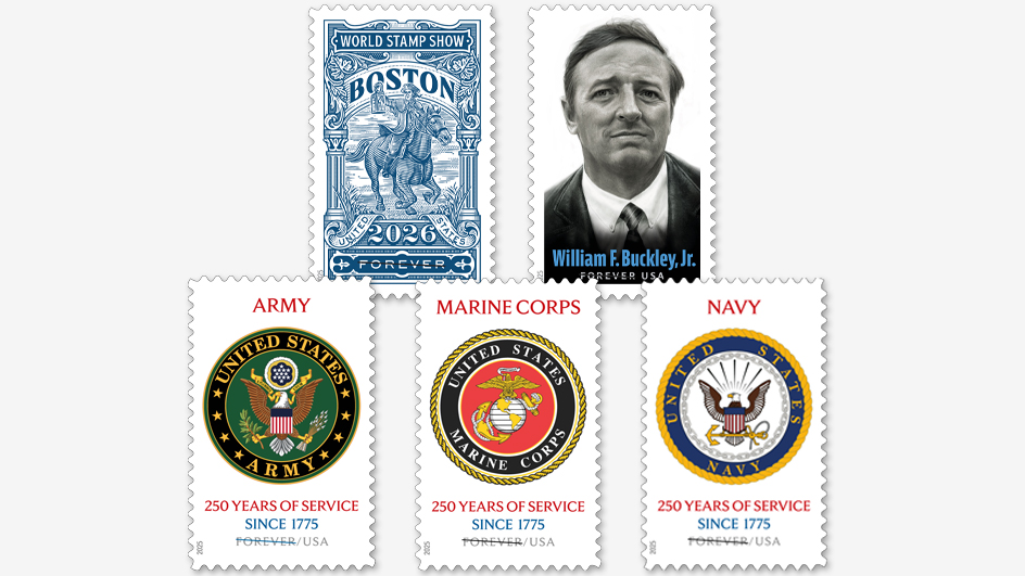 A collage of postage stamps