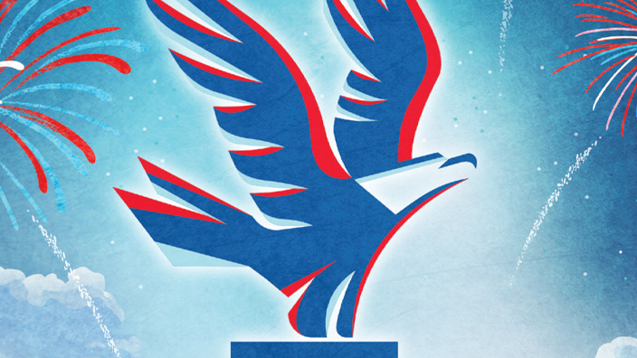 A USPS employee magazine cover showing an illustration of an eagle taking flight above the letters “USPS” and the numbers “250.”