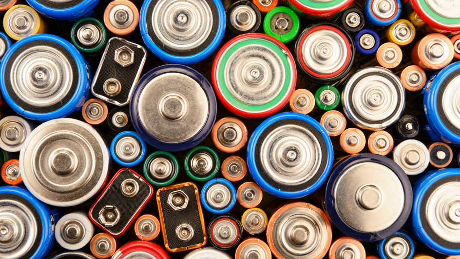 A collection of used batteries