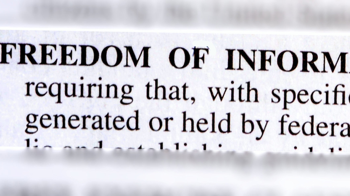 An excerpt from a document defining the Freedom of Information Act