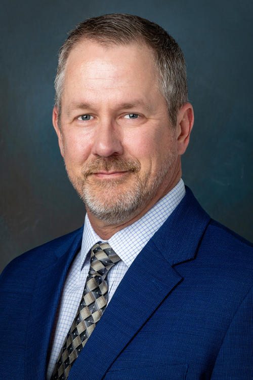 Studio portrait of a man wearing a business suit