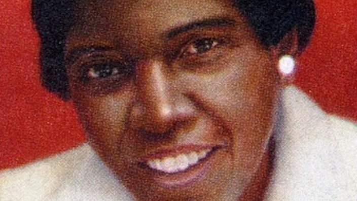 Six images of postage stamps showing prominent African American subjects.