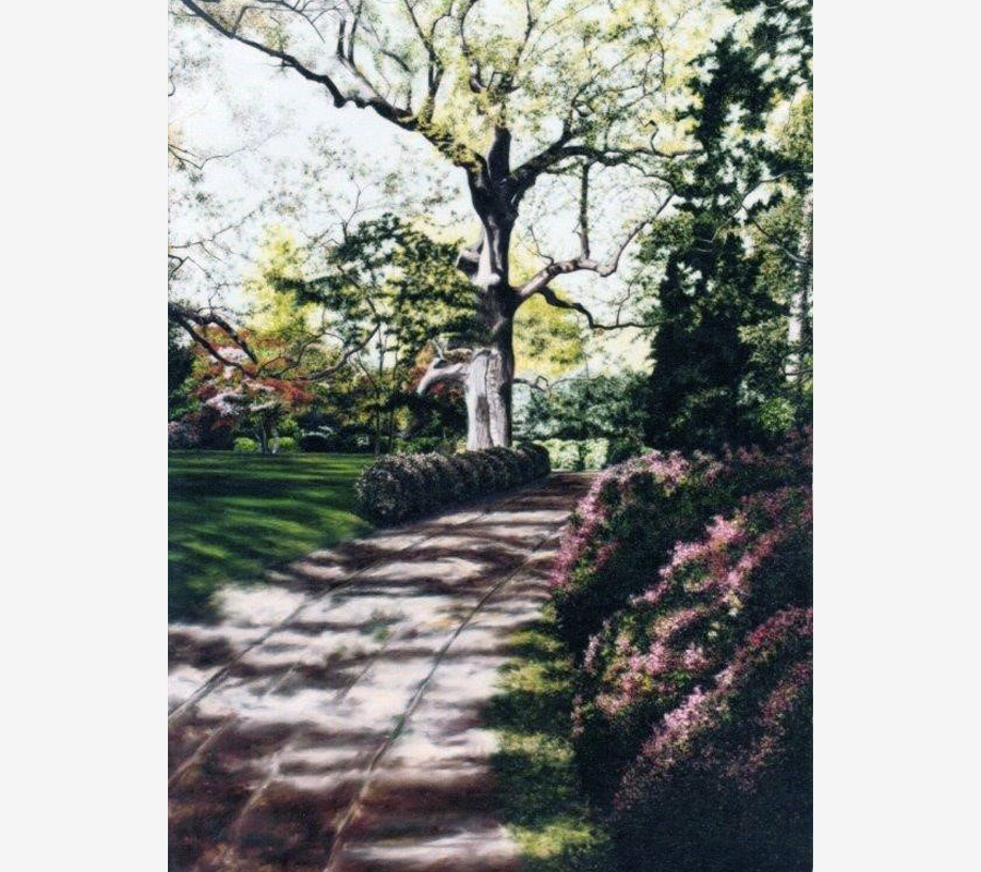 Painting of a garden