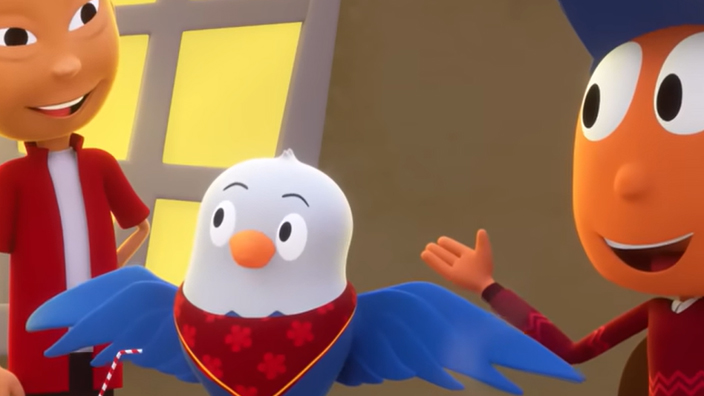 A still from the animated cartoon series “Mail with Mr. ZIP.”