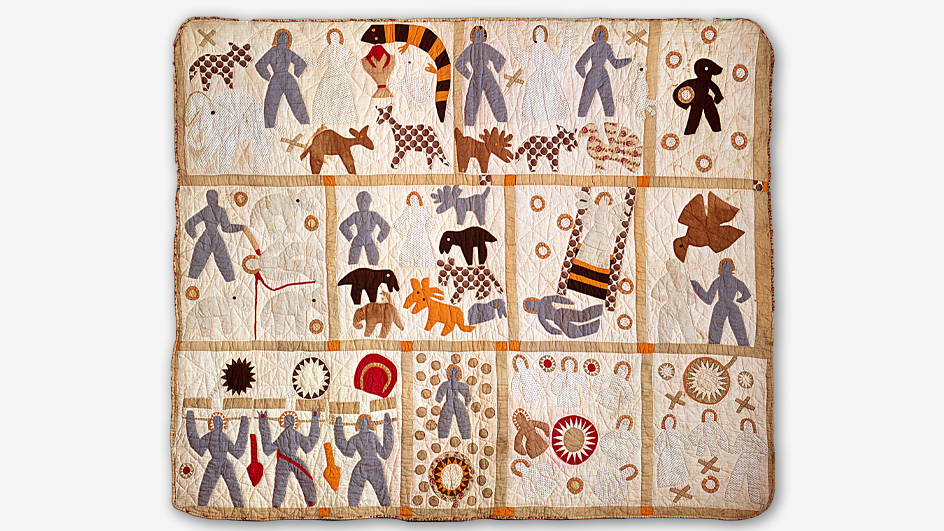 An image of the 11-panel “Bible Quilt”