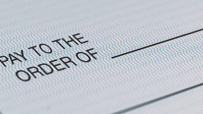 Partial image of a check
