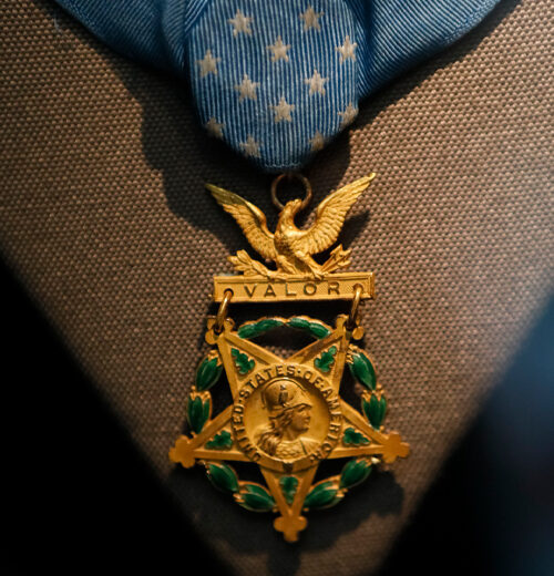 Photograph of the Army’s version of the Medal of Honor