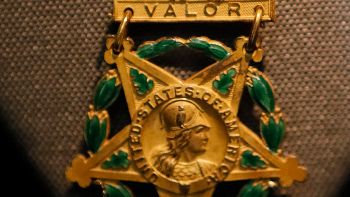 Photograph of the Army’s version of the Medal of Honor