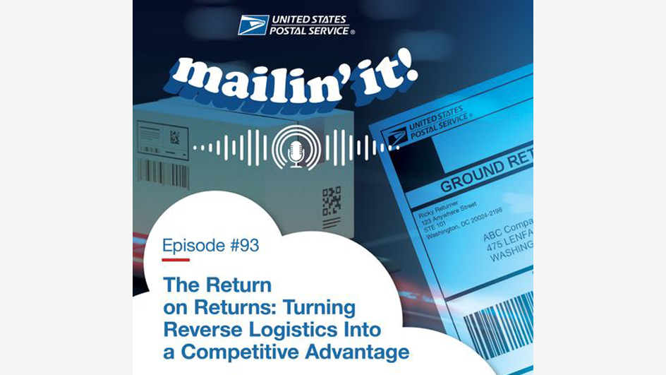 An image showing a shipping box and ground return shipping label